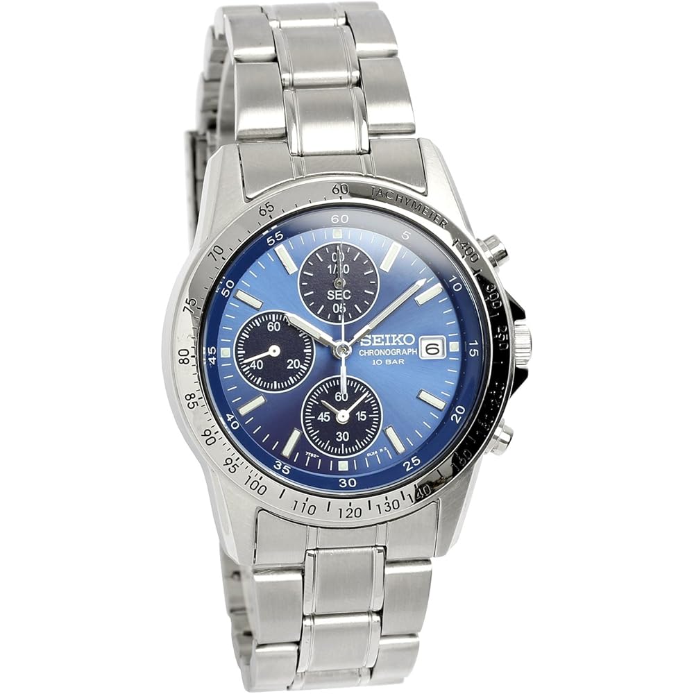 Seiko Spirit Chronograph Men s Watch 10 ATM Water Resistant Quartz Lumibrite
