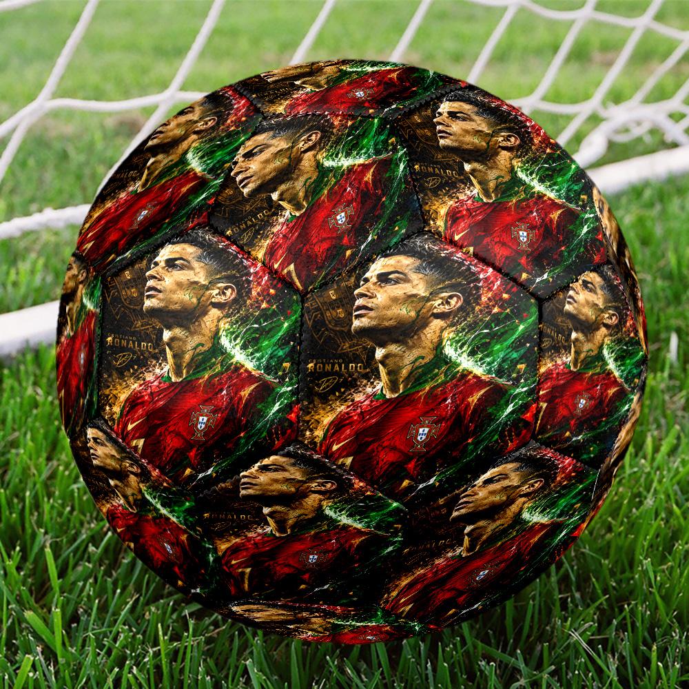 Cristiano Ronaldo  Size 5 Soccer Balls, High-Quality, Anti-Slip, Protective Football, a Unique Gift Suitable for Birthdays, Christmas
