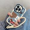 Denim Pattern Dog Suitable for Apple 16pm Puff Shell Iphone15 New 14 Creative 13 Cartoon 12 Anti Fall