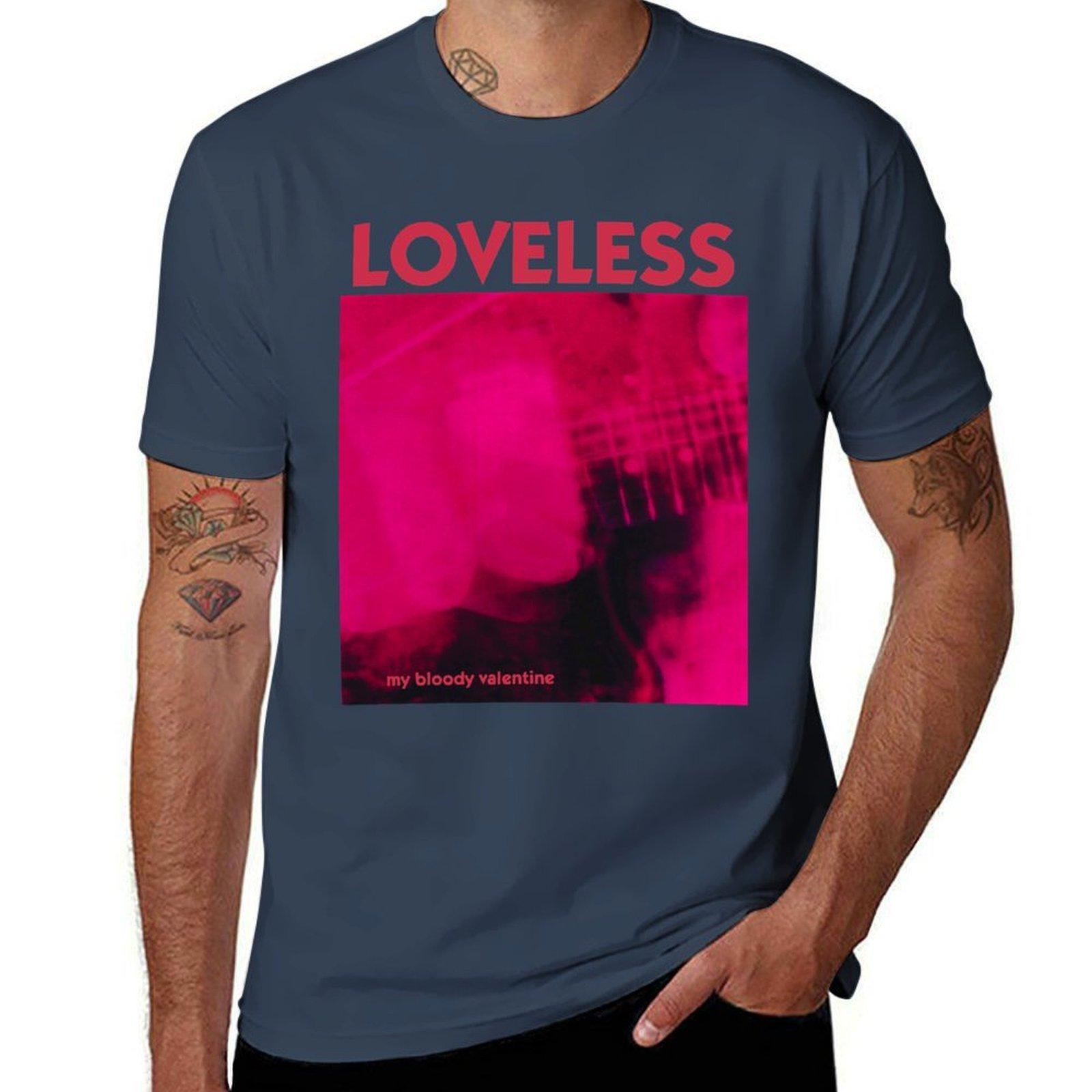 Loveless My Bloody Valentine Tshirt Work Wear Lightweight Tee S