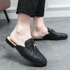 Neue Luxus Quasten Pailletten Halbschuhe für Herren Designer Pantoletten Lässige Pantoletten Hausschuhe Sandalen Herren Mokassins