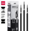 6906 Deli Gel Pen Refill, 0.5mm Bullet Tip, Black, Compatible with Clickable Neutral Pens