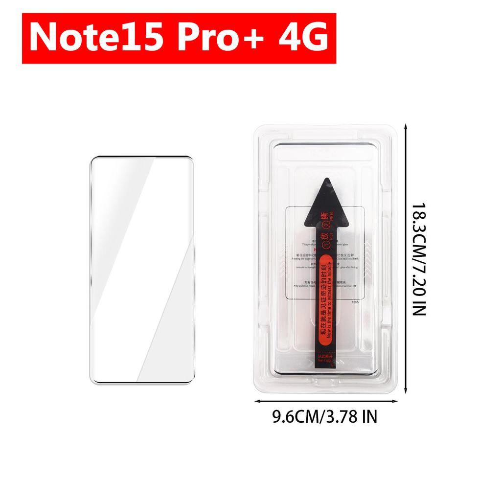 Easy Installation Tempered Glass Screen Protectors for Xiaomi Redmi Note15/15Pro Note15 Pro+ 5G 4G HD Clear Anti-scratch Films