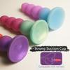 Liquid Silicone Butt Plug,Anal Beads Trainer Dildo,Anus Dilator Adult Sex Toys with Strong Suction Cup,G-spot Prostate Massager