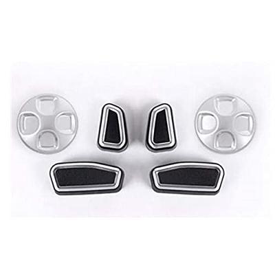 Power Seat Switch Cover for Maserati Levante Ghibli Quattroporte Alfa Romeo Julia Stelvio (Silver Line)