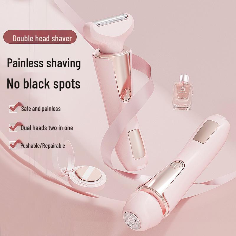 Women's Pink Electric Shaver for Private Parts & Underarms, Wet/Dry Epilator, Rechargeable