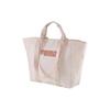 Puma Gold Logo Print Fabric Tote Bag Women Tote Bags Sakura-Pink 076947-02