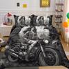 3D Beauty Skull Printing Bedspreads Twin Size Polyester Home Bedding Set Boy High Quality Home Duvet Cover Set