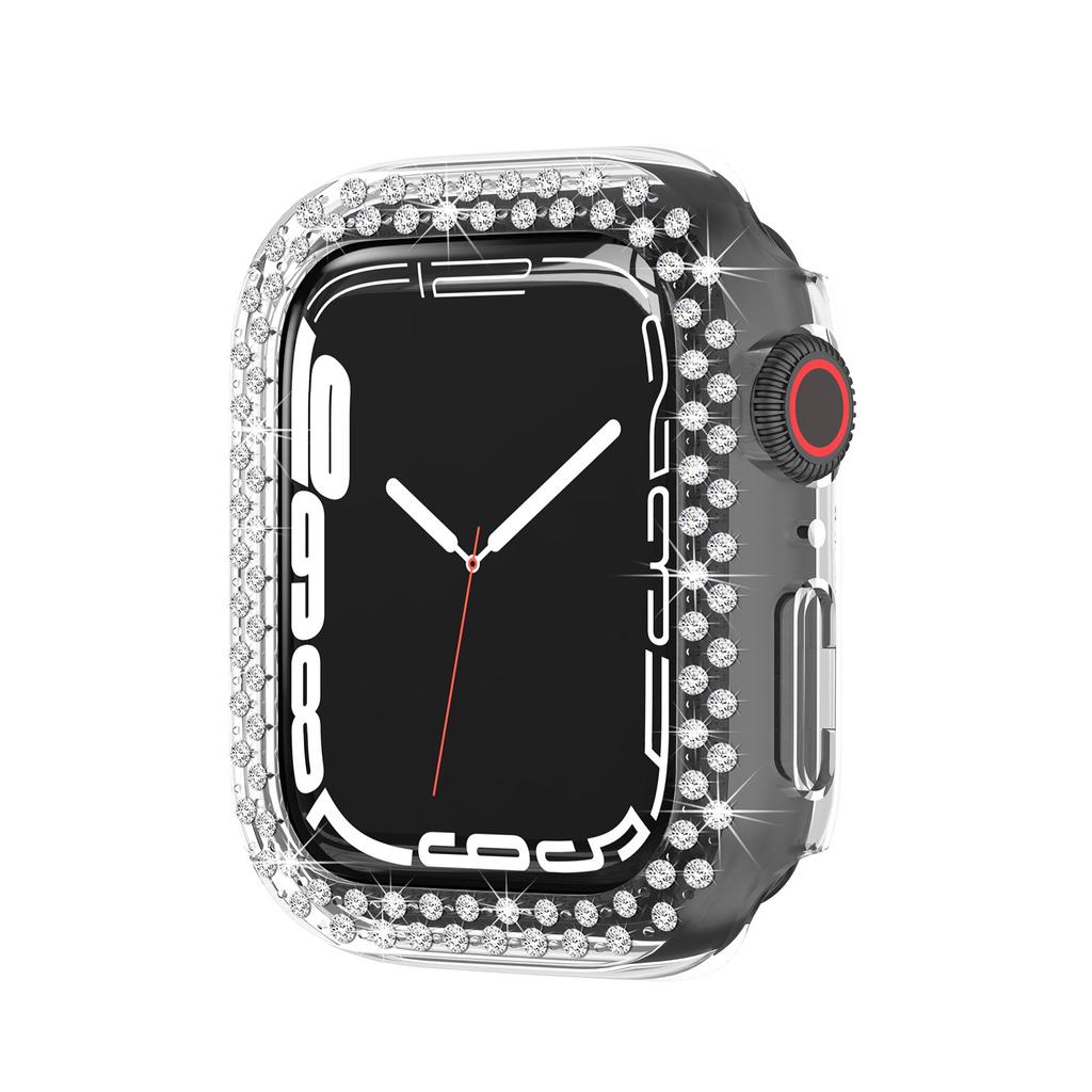 Gebohrte Schutzhülle für Serie 7, 45 mm Rahmen, PC-Gehäuse, Stoßstangengehäuse für IWatch 7 Zubehör