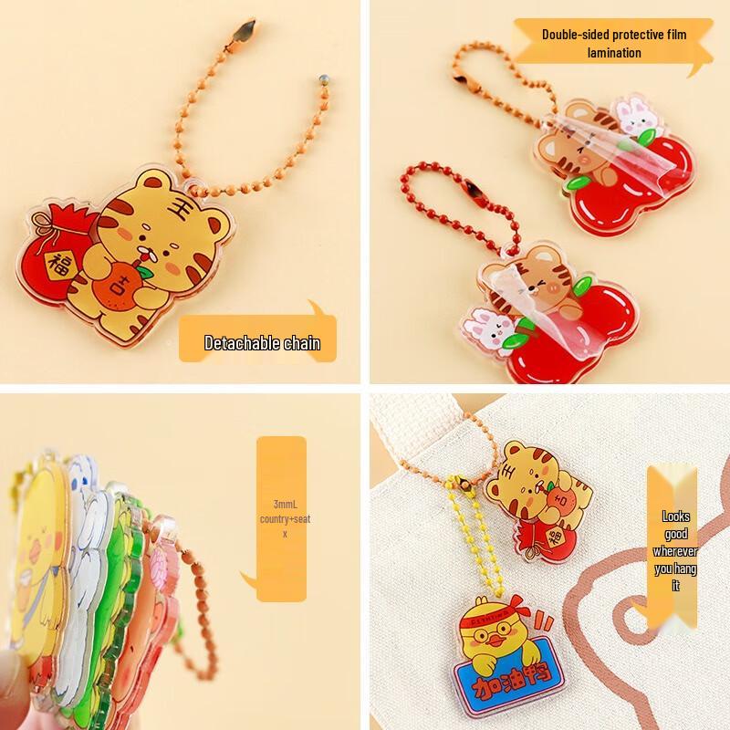 Roztomilá sada klíčenek se zvířátky (10-balení)