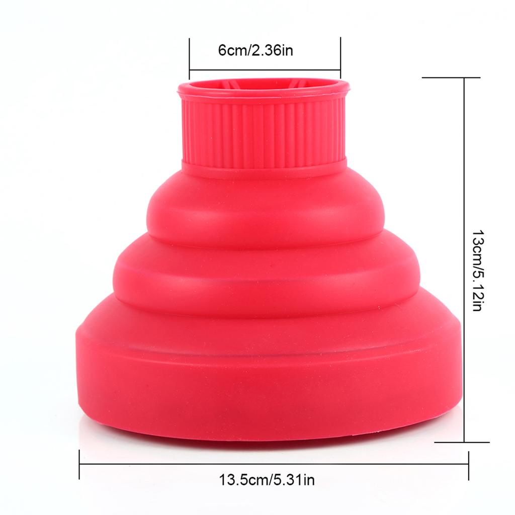 Îngrijirea Culorii Părului Difuzor Pliabil din Silicon pentru Majoritatea Uscătoarelor de Păr cu Suflantă, Stilizare Machiaj