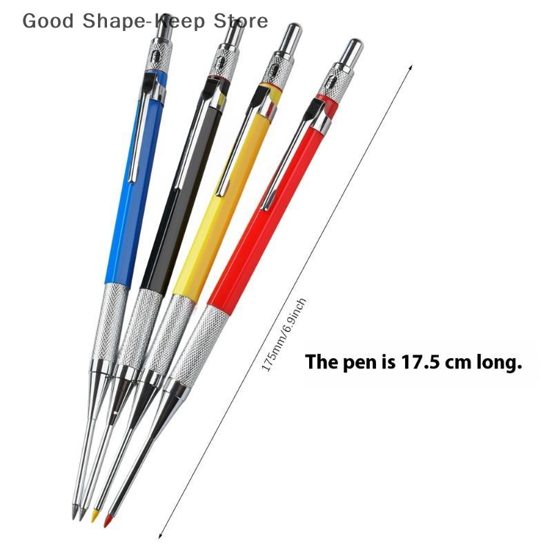 1Pc 2.0mm Deep Hole Metal Woodworking Mechanical Pencil Or 8Pcs 2.0mm 2B Replaceable Lead Marking Pencil For Woodworking