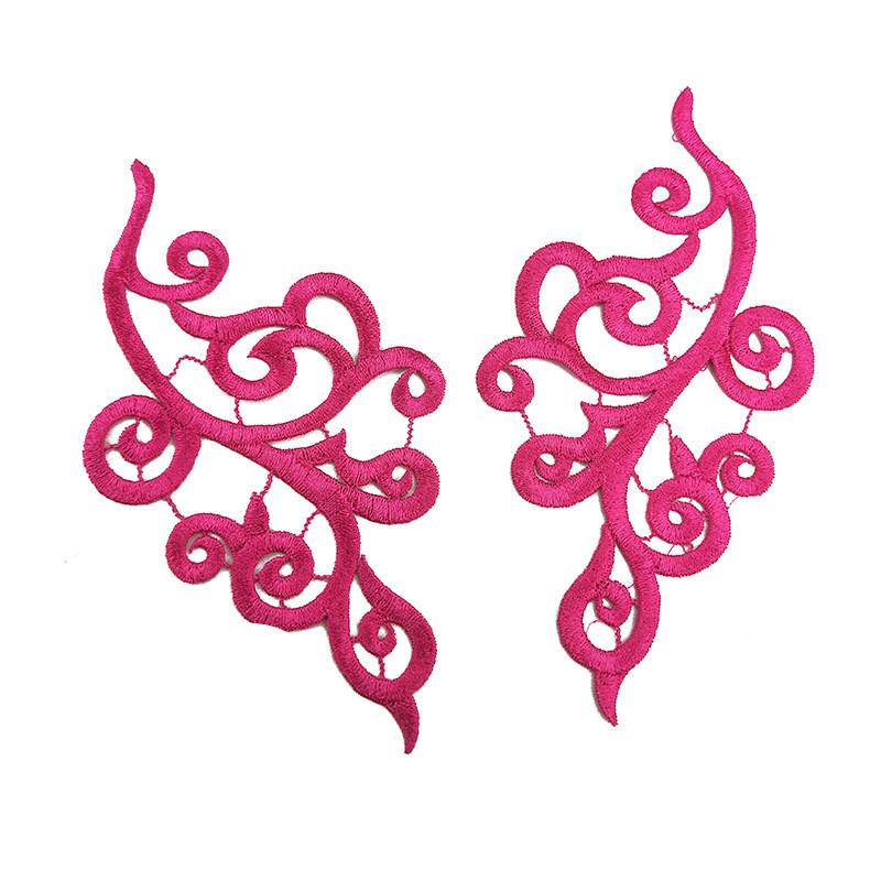 1Pairs Embroidery Patches for Clothing Applique Sewing Accessories