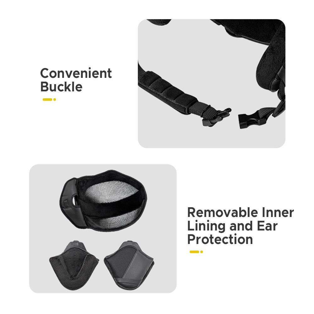 Integruotas šiltas slidinėjimo šalmas, reguliuojamas lengvas, patogus snieglenčių šalmas