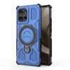 For Motorola Edge 50 5G Magnetic Case Rotating Metal Kickstand PC+TPU Phone Back Cover