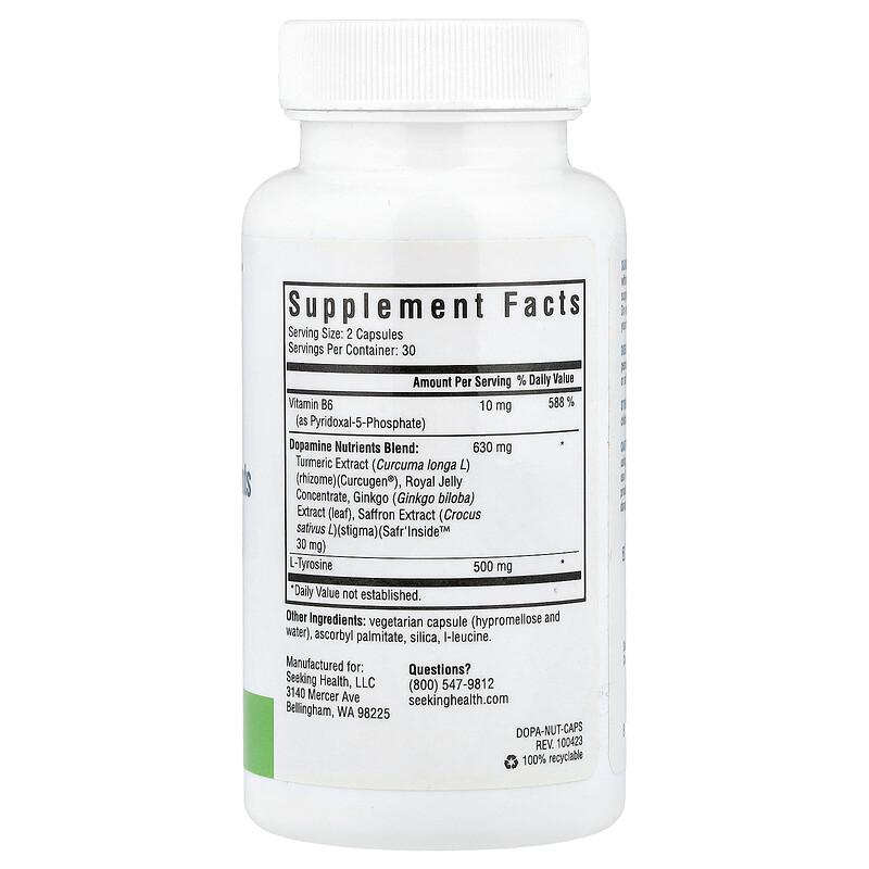 Dopamine Nutrients, 60 Vegetarian Capsules