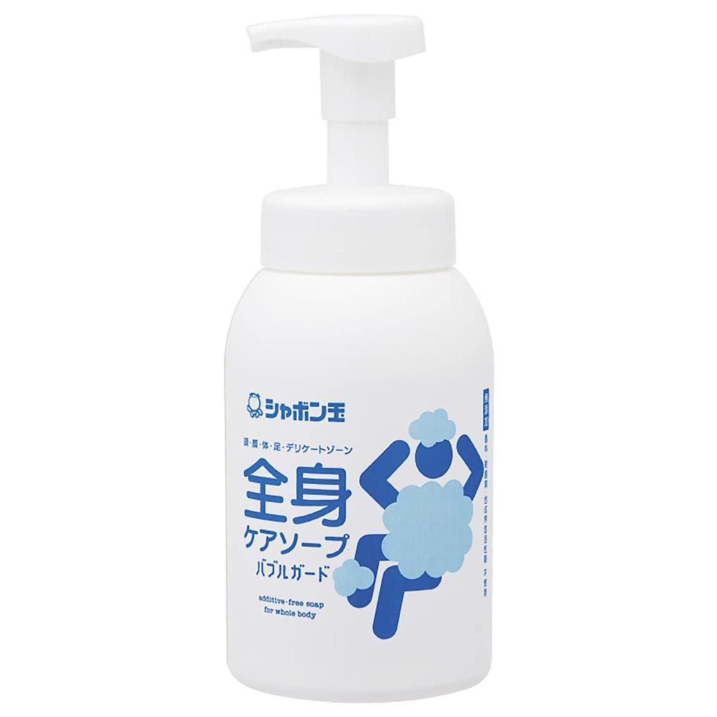 Shabondama Soap Bubble Guard Whole Body Care Soap Refill 470mL (570ml (x1), Fragrance-free)