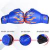 Boxing Gloves LangRay Punching Gloves Training Training Special Training Breathable Martial Arts Karate Kids PU Leather Children's Parent-Child (Blue,