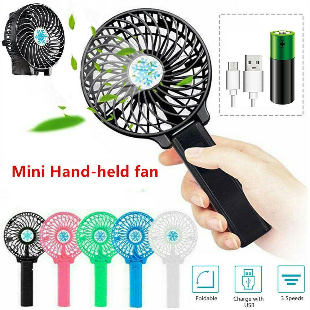

3 Speed Adjustable Folding Desk Fan USB Rechargeable Fan Cooler Home Air Cooler Desk