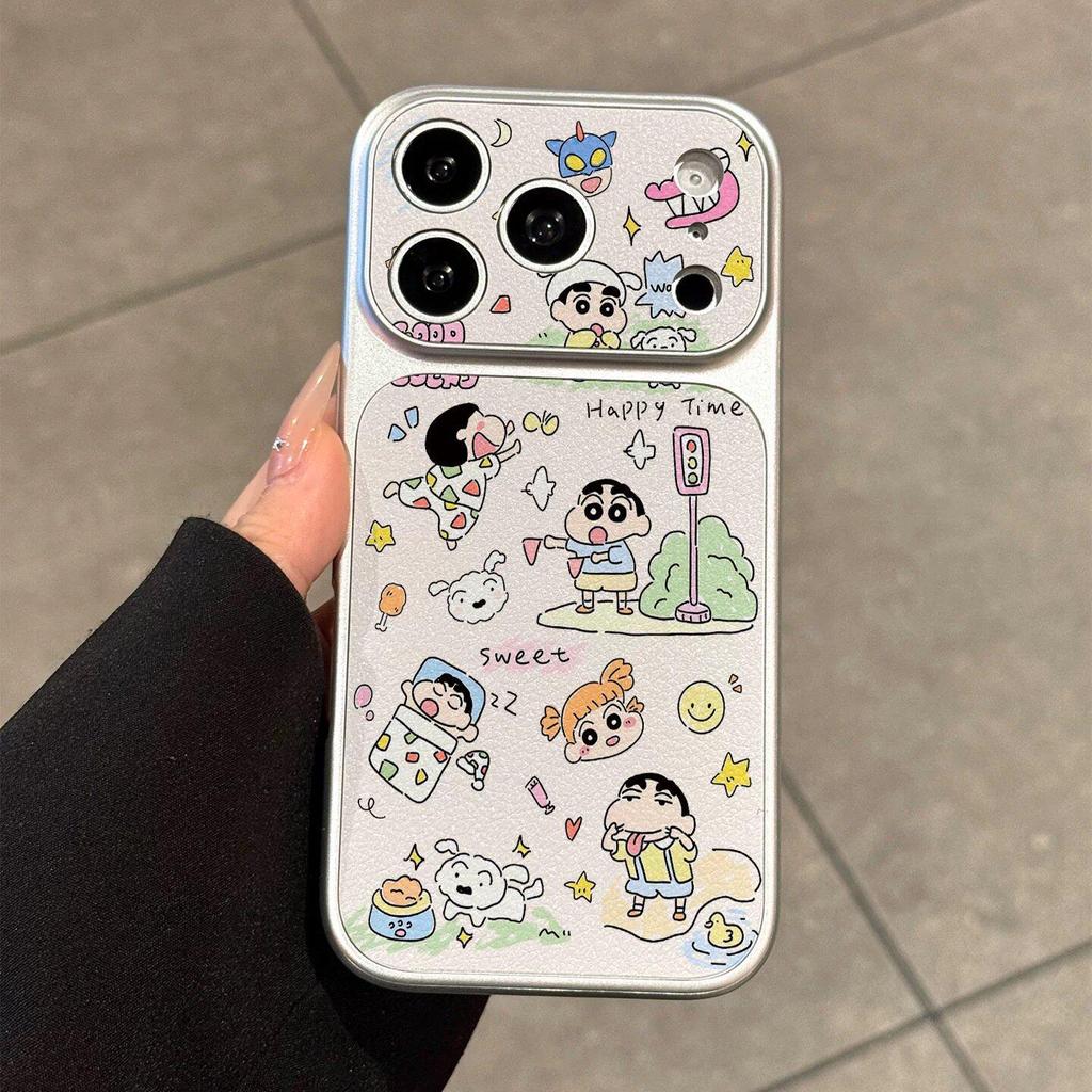 Graffiti Shin-chan Apple Phone Case: Compatible with 17 Pro Max, 16 Pro, 15 Pro Max, 14 Pro - High-End, Anti-Fall Design