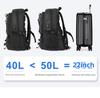 Men's Large Capacity Oxford Cloth Travel Backpack with Shoe Compartment