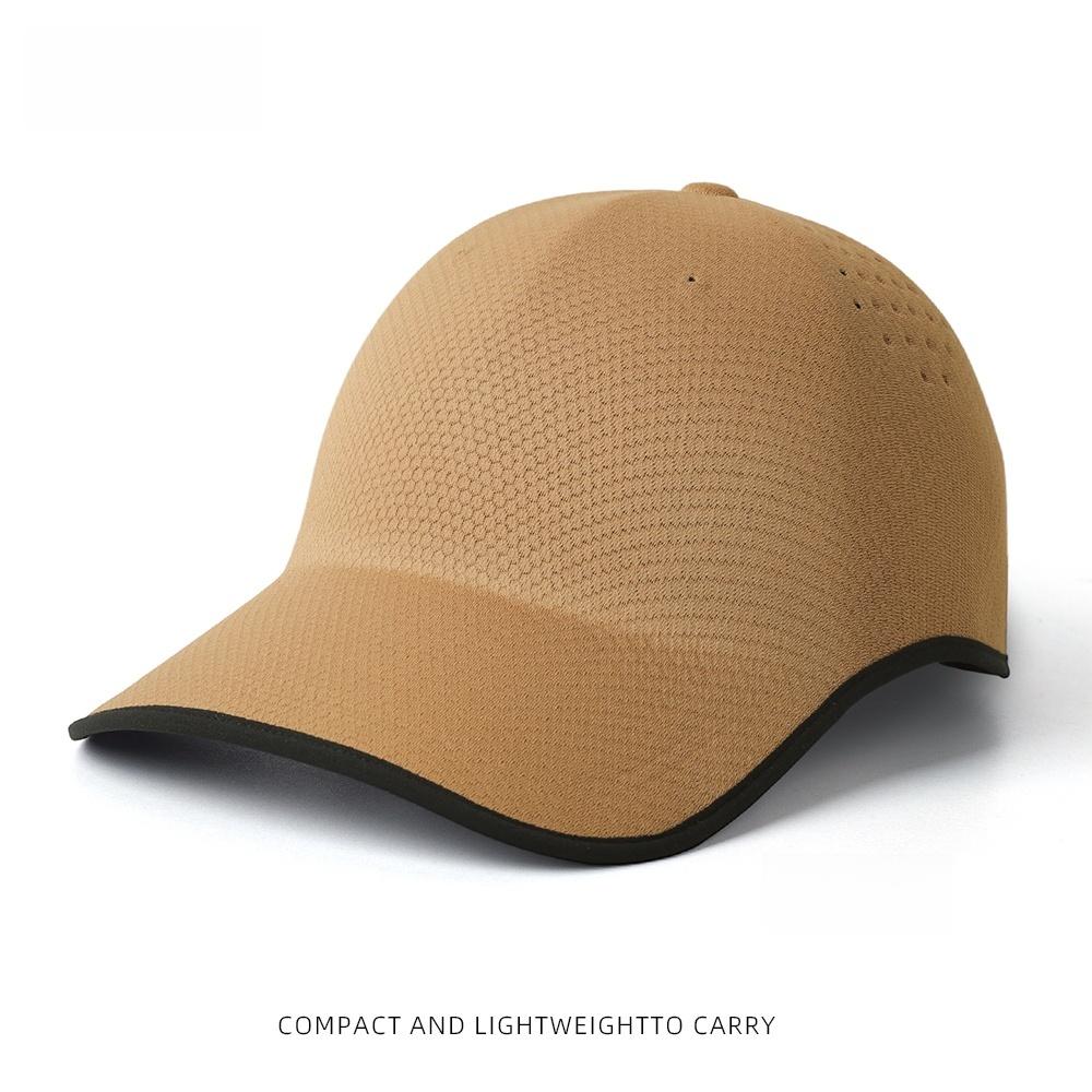 

UPF50+ Seamless One-Piece Baseball Cap Quick Dry Sports Hat Men Women Breathable Outdoor Running Lightweight Cooling Caps Adjustable шампанського