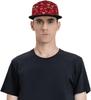 Trucker Hats for Men Women Adjustable Comfy Cartoon Love Heart Red Print Flat Bill Baseball Cap Golf Hat Dad Hat Snapback
