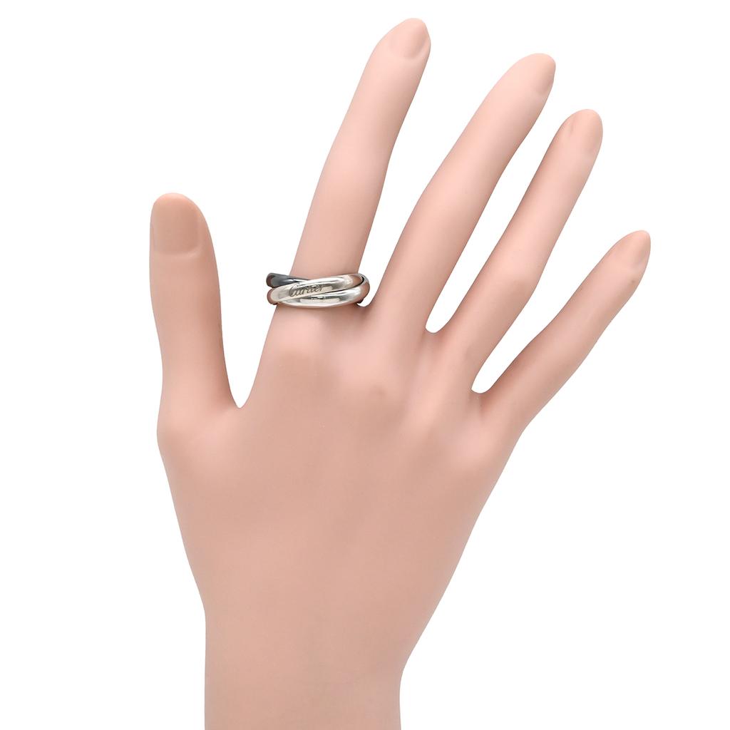 Cartier Trinity Trinity Classic CeramicRing ring K18WG/ceramic #19(JP Size) Array