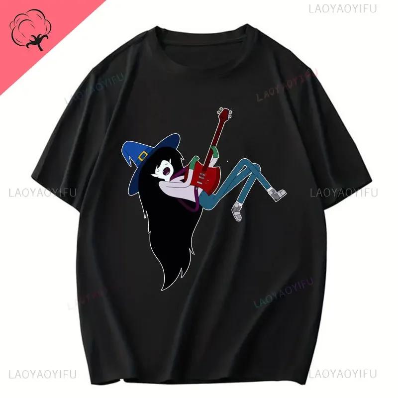 Fashion Adventure Time Cotton T Shirt Marceline The Vampire Queen Short Sleeve T-Shirt Summer O-neck Clothes Unisex Casual Tops