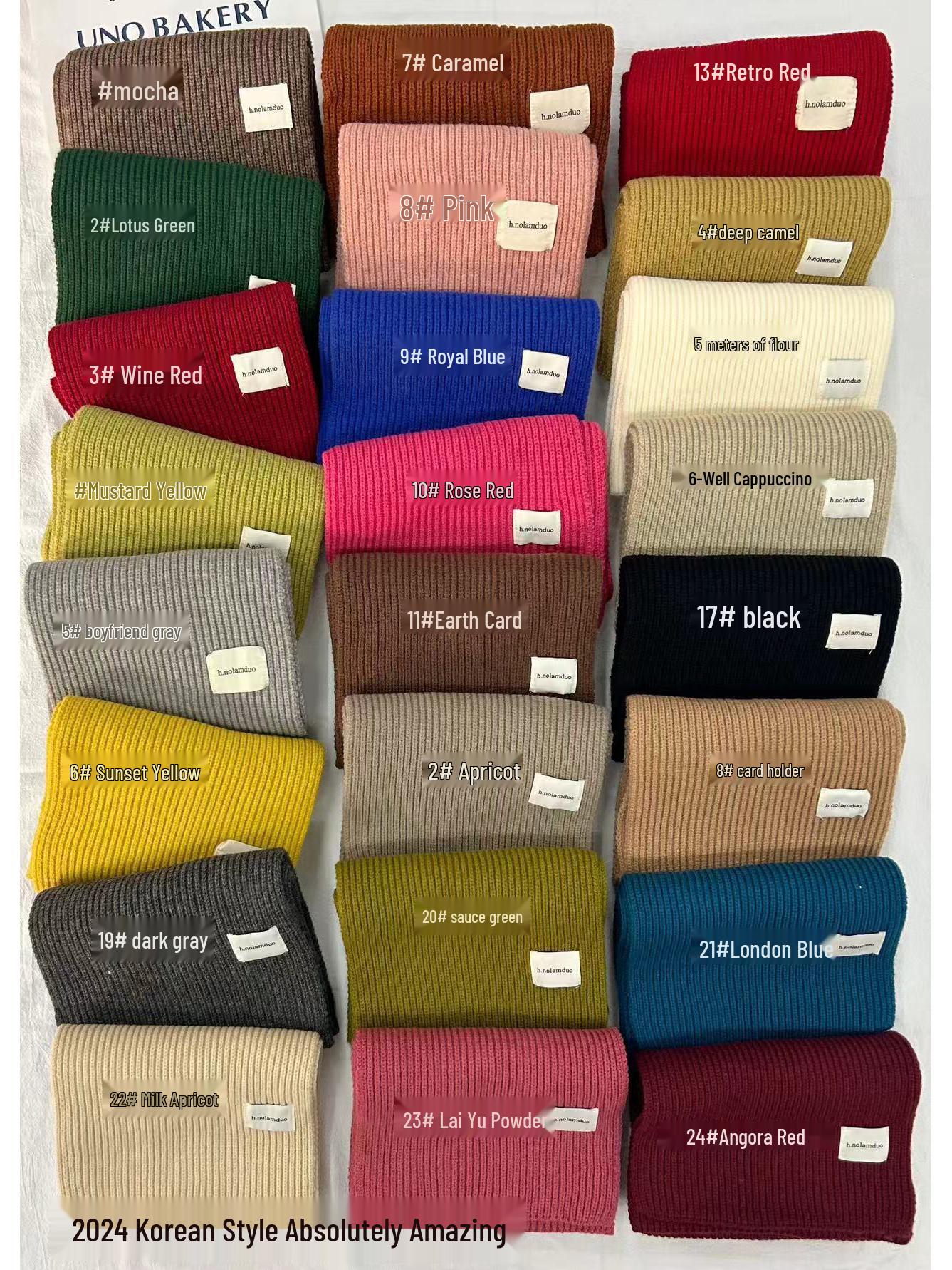 

Women s Korean Style Soft Wool Knit Scarf - Winter Fashion, Thickened Warmth, Versatile for Students 160 cm