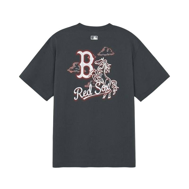 MLB Boston Red Sox FW25 T Shirt Unisex 3ATSQ0261-43GRD L