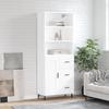 Vidaxl Vetrina, Bianca, 69,5X34X180 Cm, Materiale Derivato dal Legno