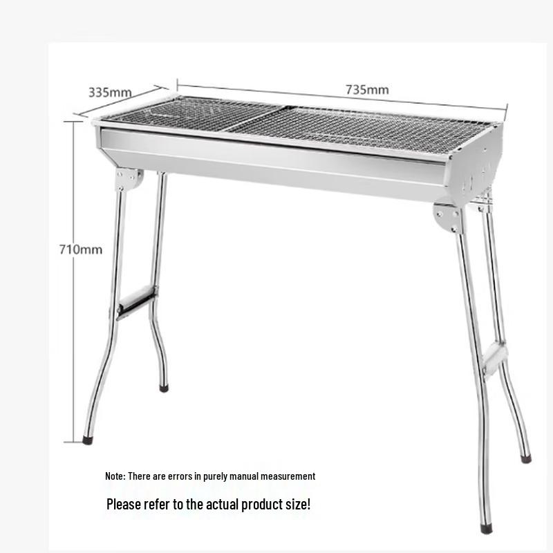 FNZY Portable Stainless Steel Foldable BBQ Grill