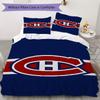 Montreal Canadiens Pattern Bedding Uilt Set Uilt Cover Pillowcase Home Decoration Birthday Gift (1*duvet Cover + 2*pillowcase Without Core)