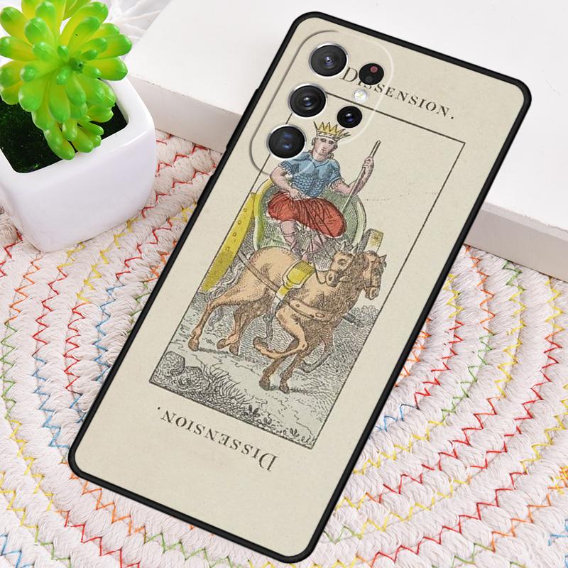 Tarot Ägyptien von Dusserre Kunst TPU Handyhülle für Samsung Galaxy note 10 pro S26 S25 S24 S23 S22 Ultra Plus S21 FE S20 Hülle