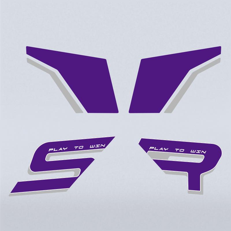 For 2025 CFMOTO 750SR-S Fixed Wing Stickers 3M Adhesive High-Density Vinyl Precision-Cut Anti-Slip Mod Parts