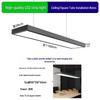 LED Square Tube Pendant Light for Office, Supermarket, Barber Shop