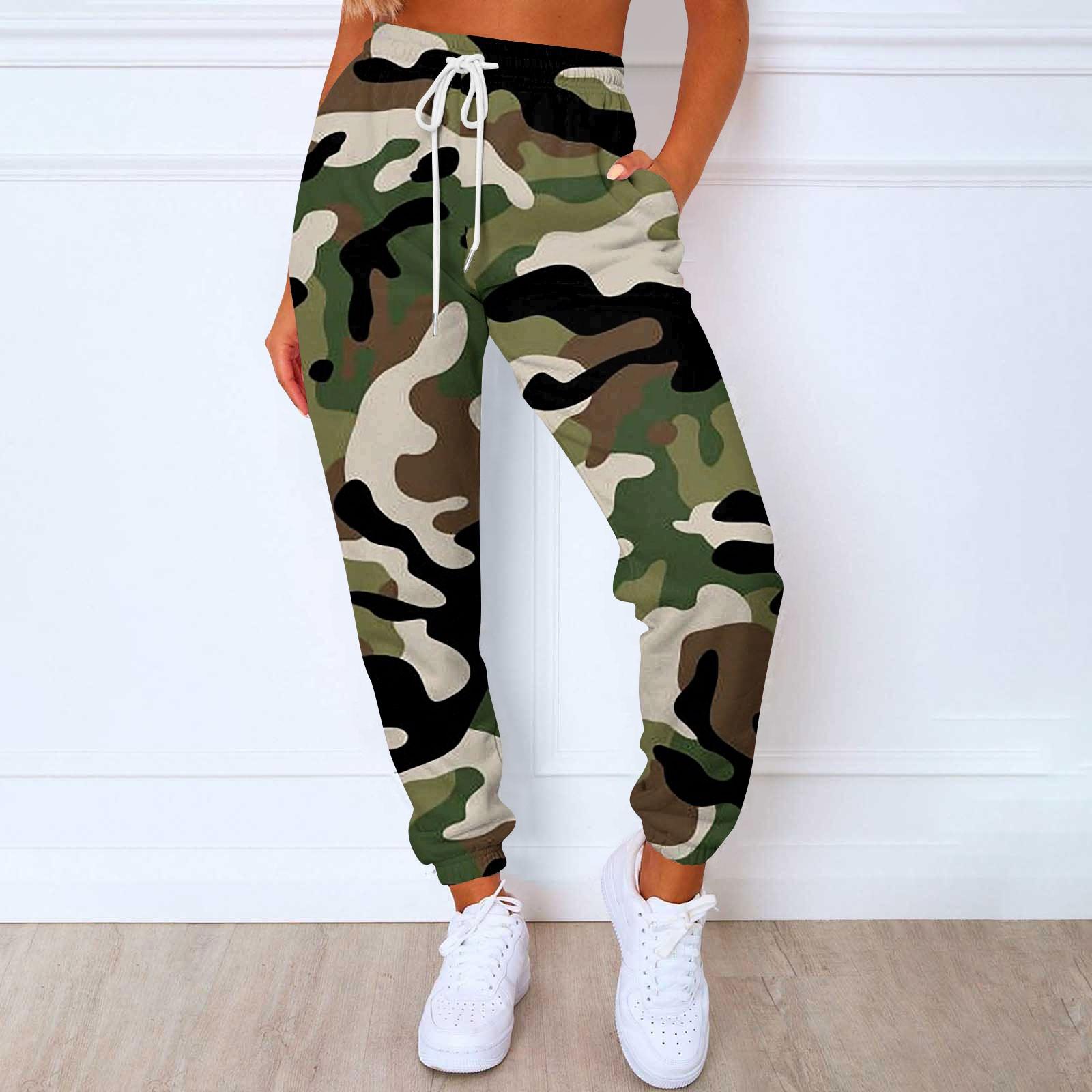 Женские повседневные модные повседневные брюки с принтом — фото 10