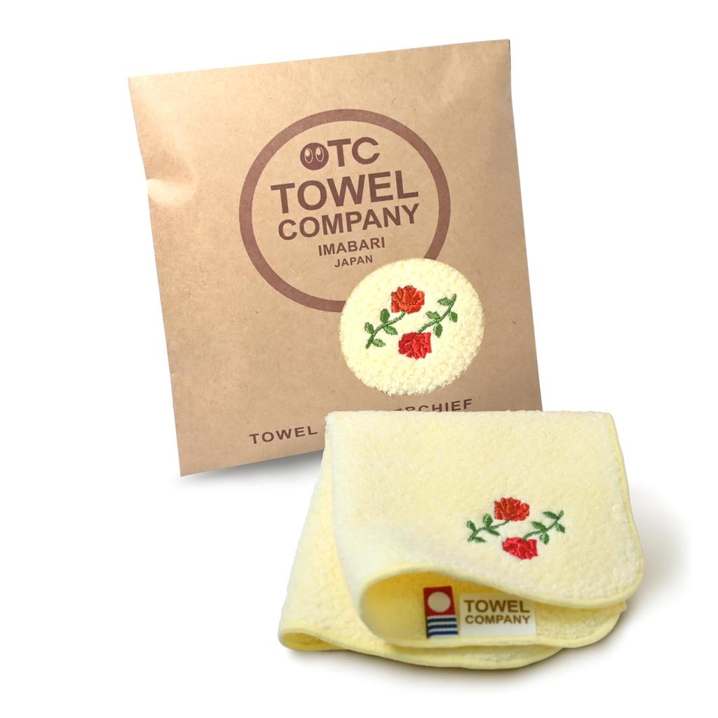 TOWEL COMPANY Imabari Havlu Mendil [13 Çeşit] 22x22cm Hediye Nakışlı Çiçekli Botanik Bahçesi