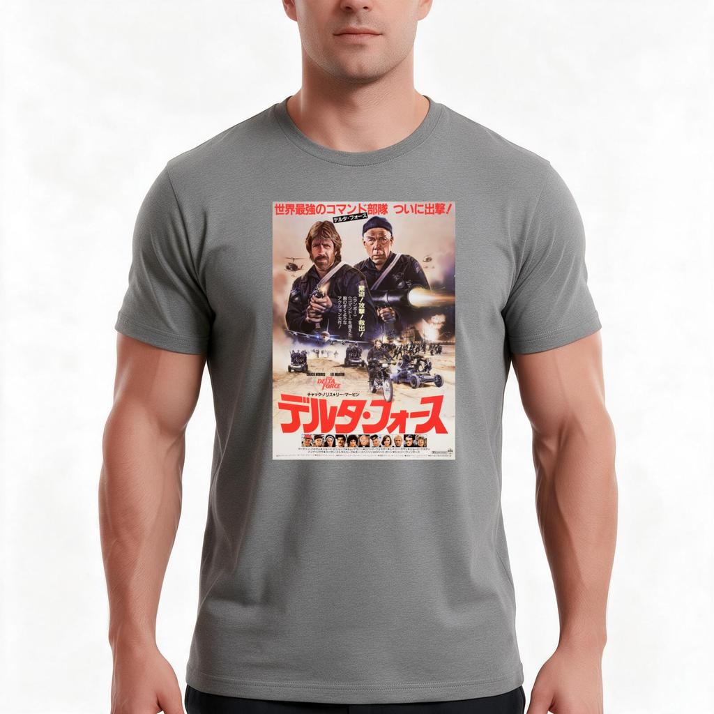 The Delta Force Japanese HD TShirt Summer Casual Cotton Tee Oversized Streetwear Tops Vintage Graphic Print  Cotton
