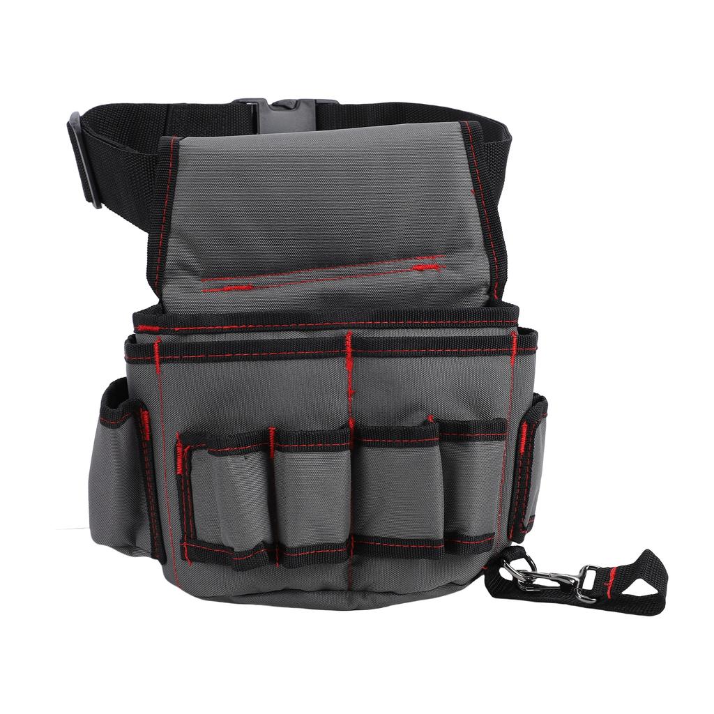 Tool Belt Pouch 600D Oxford Cloth Water Proof Hard Wearing Tool Waist Bag for Electrician Repair Worker Plumber
