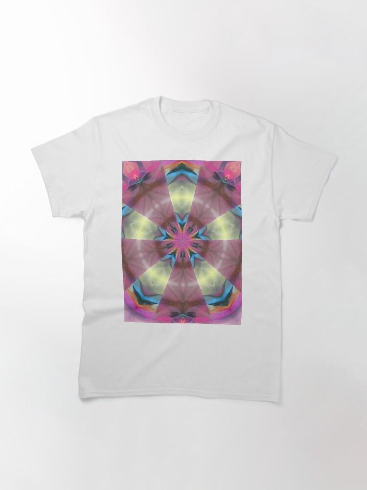 Pentangle Pastel Shades Multicolored Kaleidoscope Pentangle Pattern 12 Classic T-Shirt