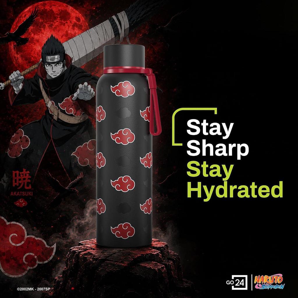 Stainless Steel Anime Water Bottle 1 LTR | Thermosteel Flask , ISI Certified, Leakproof, BPA Free