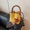 Today's popular bags, new summer texture niche shoulder bags, versatile messenger bucket bags