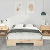 Brown Bed Frame 135 x 190 cm