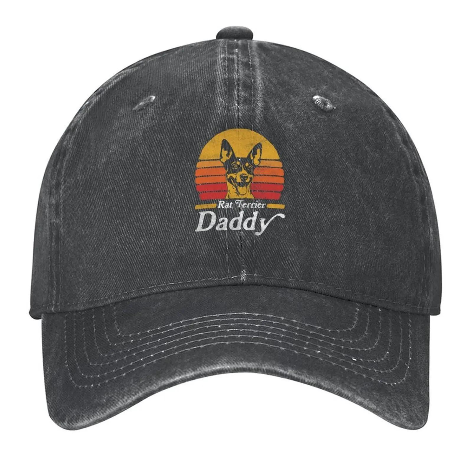 

Retro Vintage Rat Terrier Daddy Baseball Cap Cosplay Hat Luxury Brand Funny hats Sun Hats For WomenMen s
