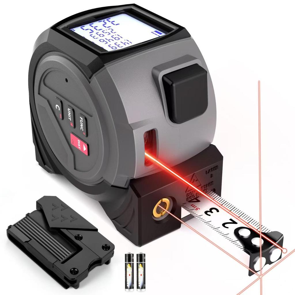 Infrared Laser Rangefinder, Electronic Tape Measure & Level 3-in-1 Tool