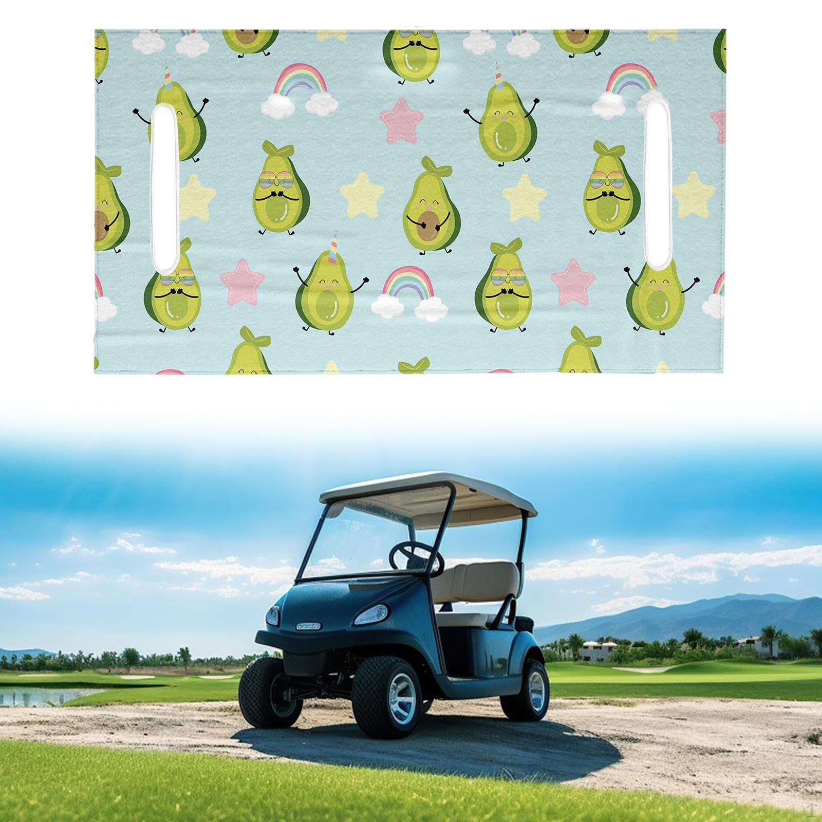 

Cart Seat Cover, Blanket, Protector for 2-Seater Club Car, Easy to Install, Lightweight, синий