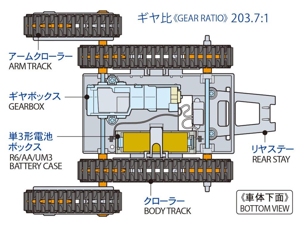 Tamiya Fun Craft Series 211 Arm Crawler Construction Set 70211 No.