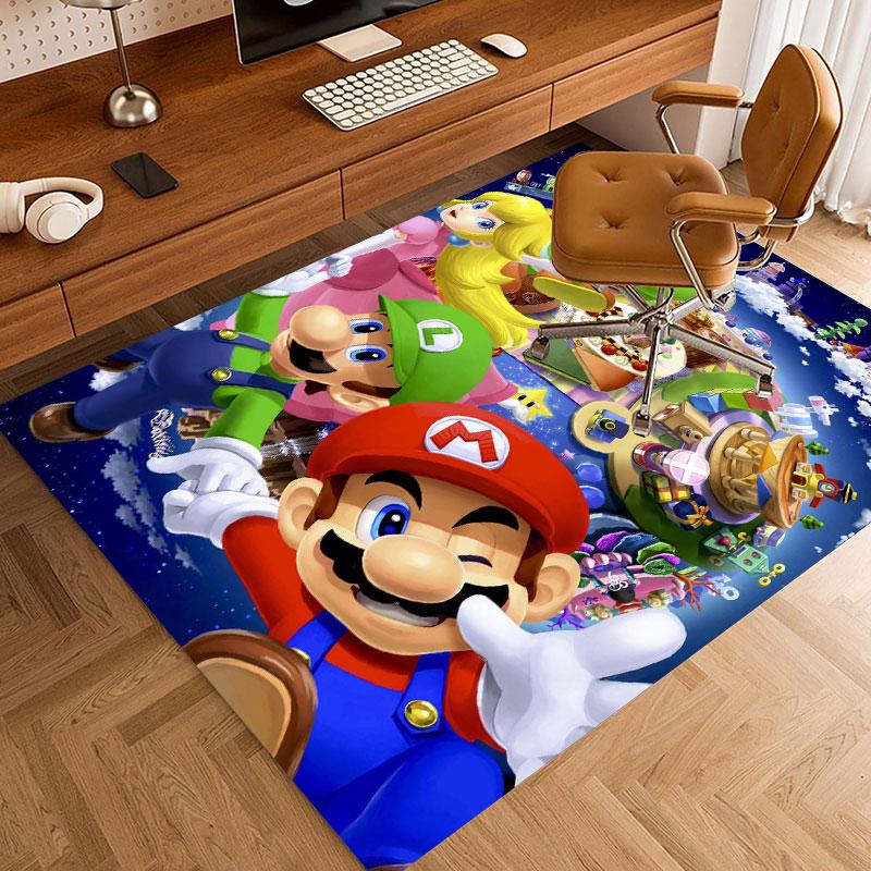 Super Mario Cartoon Carpets and Rug 3D Printing Carpet Floor Mat Living Room Bedroom Large Area Soft Carpet-JM010
